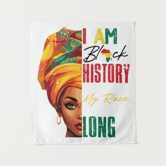Ik ben Black History Wandkleed (Voorkant)