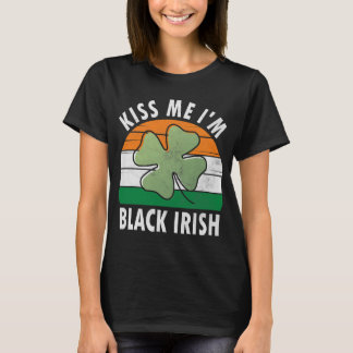 Ik ben Black Irish Shirt Funny Saint Patricks Day 