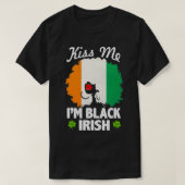 Ik ben Black Irish St Patrick's Day, African T-shirt (Design voorkant)