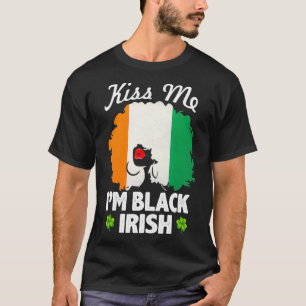 Ik ben Black Irish St Patrick's Day, African T-shirt