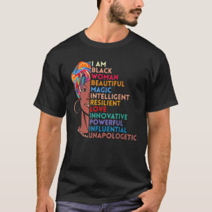 Ik ben Black Woman African American Black History  T-shirt