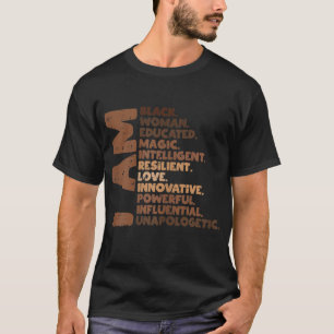 Ik ben Black Woman Melanin Africa Pride History BH T-shirt