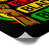 Ik ben Blackity Black African American Black Power Poster (Hoek)