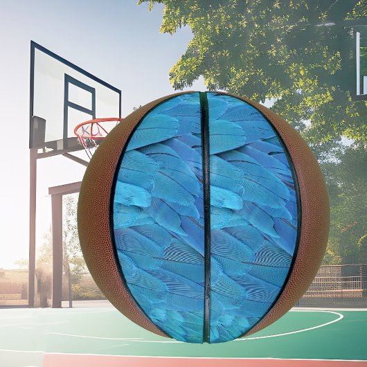 Ik ben blauw - Macaw veren Basketbal