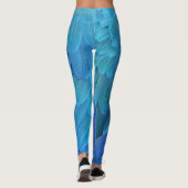 Ik ben blauw - Macaw veren Leggings (Achterkant)