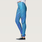 Ik ben blauw - Macaw veren Leggings (Links)