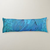 Ik ben blauw - Macaw veren Lichaamskussen (Achterkant)