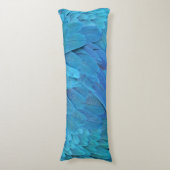 Ik ben blauw - Macaw veren Lichaamskussen (Voorkant Verticaal)