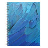 Ik ben blauw - Macaw veren Notitieboek (Voorkant)