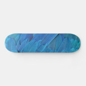 Ik ben blauw - Macaw veren Persoonlijk Skateboard (Horizontaal)