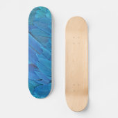 Ik ben blauw - Macaw veren Persoonlijk Skateboard (Voorkant)