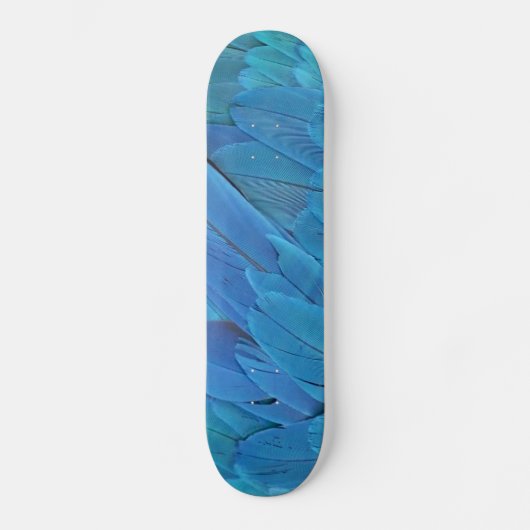 Ik ben blauw - Macaw veren Persoonlijk Skateboard (Voorkant)