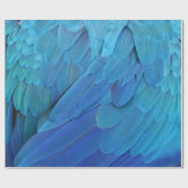 Ik ben blauw - papegaaiveren dicht bij elkaar cadeaupapier (Vlak)