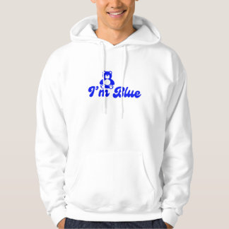 Ik ben blauw - Schattig Teddy Hoodie