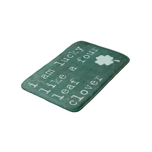 Ik ben blij als een vier lef-klaver badmat (Gekanteld)