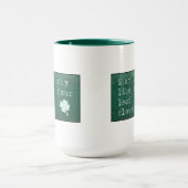 Ik ben blij als een vier lef-klaver mok (Midden)