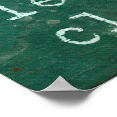 Ik ben blij als een vier lef-klaver poster (Hoek)