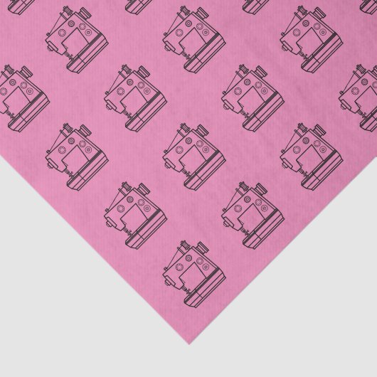 Ik ben blij als ik naai tissuepapier (Detail)