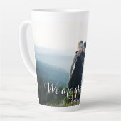 Ik ben blij dat ik blij ben met de foto van Thanks Latte Mok (Linkerhoek)