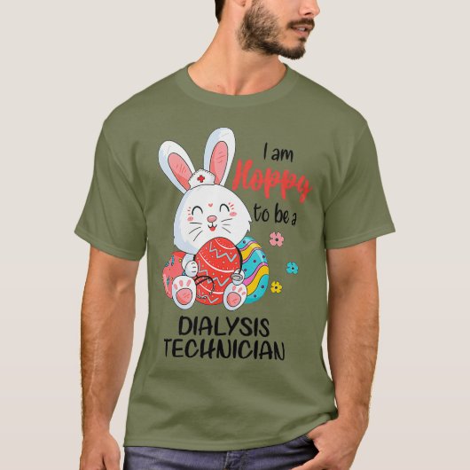 Ik ben blij dat ik een dialyse technicus verpleegk t-shirt (Voorkant)