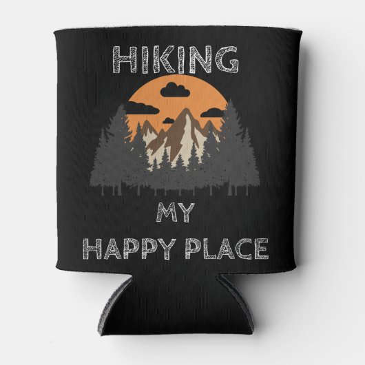 Ik ben blij dat ik er ben - trekkers blikjeskoeler (Voorkant)