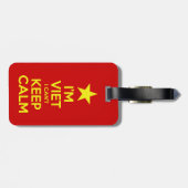 Ik ben blij dat ik geen kalm kan houden. bagagelabel (Achterkant horizontaal)