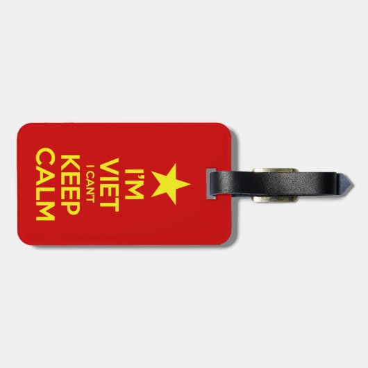 Ik ben blij dat ik geen kalm kan houden. bagagelabel (Achterkant horizontaal)