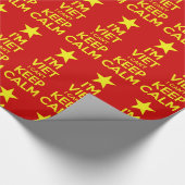 Ik ben blij dat ik geen kalm kan houden. cadeaupapier (Hoek)