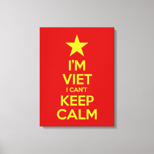 Ik ben blij dat ik geen kalm kan houden. canvas afdruk
