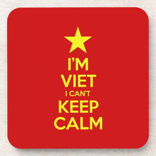 Ik ben blij dat ik geen kalm kan houden. drankjes onderzetter (Voorkant)