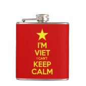 Ik ben blij dat ik geen kalm kan houden. heupfles (Voorkant)