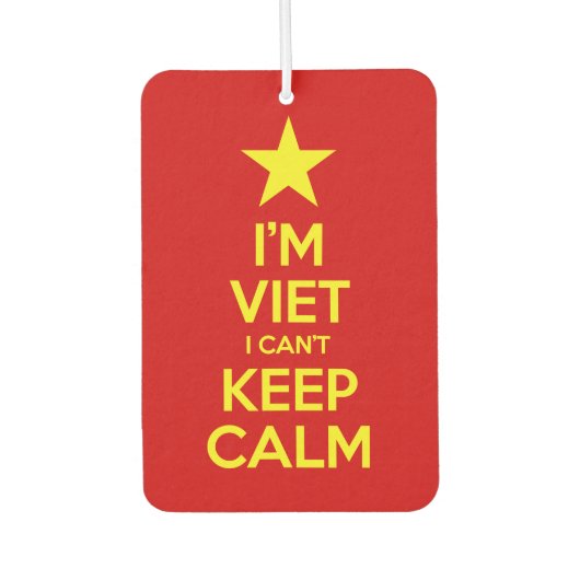 Ik ben blij dat ik geen kalm kan houden. luchtverfrisser (Voorkant)