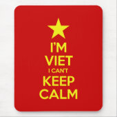 Ik ben blij dat ik geen kalm kan houden. muismat (Voorkant)