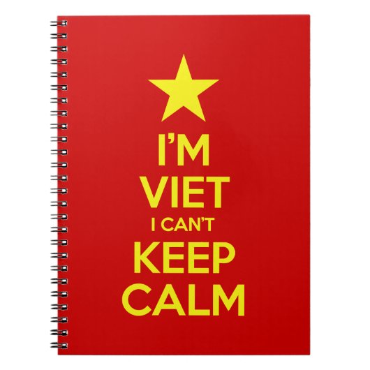 Ik ben blij dat ik geen kalm kan houden. notitieboek (Voorkant)