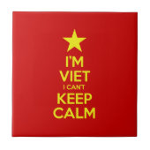 Ik ben blij dat ik geen kalm kan houden. tegeltje (Voorkant)