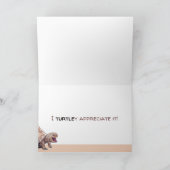 "Ik ben blij dat ik het waardeer" Turtle Dank je w Kaart (Binnen)