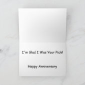 Ik ben blij dat ik je Jubileum-kaart was Kaart (Binnen)