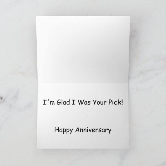 Ik ben blij dat ik je Jubileum-kaart was Kaart (Binnen)