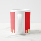 Ik ben blij dat ik mezelf ben Rood Grote Koffiekop (Achterkant)