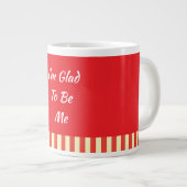 Ik ben blij dat ik mezelf ben Rood Grote Koffiekop (Voorkant rechts)