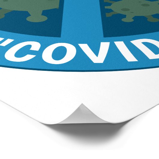 Ik ben blij dat ik mijn "COVID-19-vaccin" niet heb Poster (Hoek)