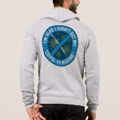 Ik ben blij dat ik mijn "Covid-19 Vaccine" rits ni Hoodie (Achterkant)