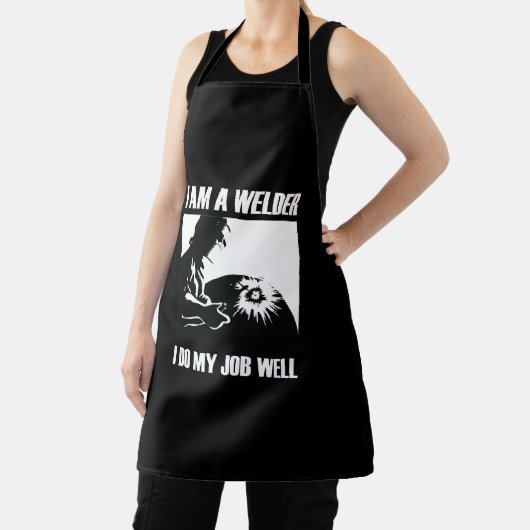 Ik ben blij dat ik mijn werk goed doe schort (Insitu)