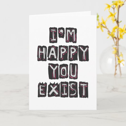 Ik ben blij dat je bestaat kaart (Gele Bloem)
