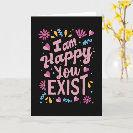 Ik ben blij dat je bestaat kaart (Gele Bloem)