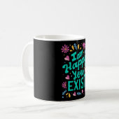 Ik ben blij dat je bestaat koffiemok (Voorkant links)