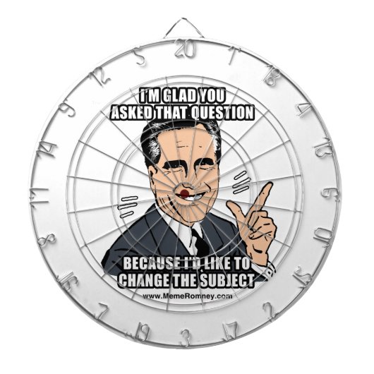 IK BEN BLIJ DAT JE DIE VRAAG HEBT GESTELD DARTBORD (Voorkant)