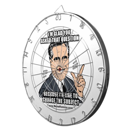 IK BEN BLIJ DAT JE DIE VRAAG HEBT GESTELD DARTBORD (Voorkant Rechts)