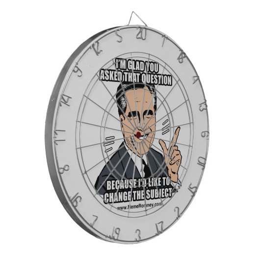 IK BEN BLIJ DAT JE DIE VRAAG HEBT GESTELD DARTBORD (Voorkant Links)