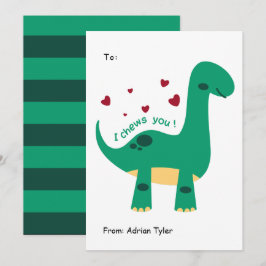 Ik ben blij dat je Dinosaur Classroom Valentijnsda Feestdagenkaart